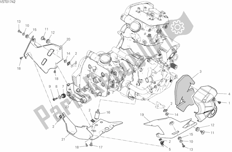 Alle onderdelen voor de 34b - Kuip van de Ducati Multistrada 1260 S ABS Thailand 2020